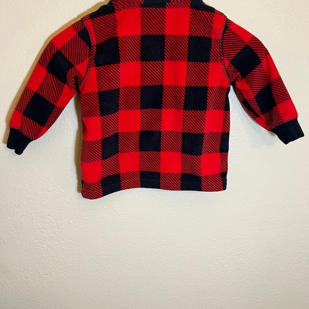 Bundle Carter’s 9 Month Red Buffalo Plaid Holiday Romper Vest Sweatshirts